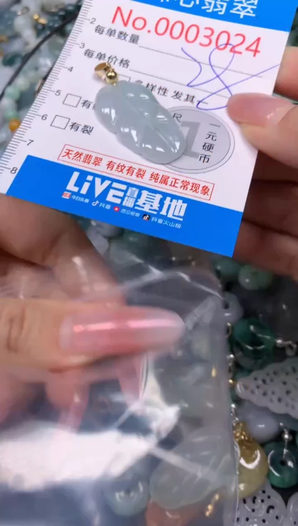【闪购商品】翡翠颈饰未镶嵌含绳000