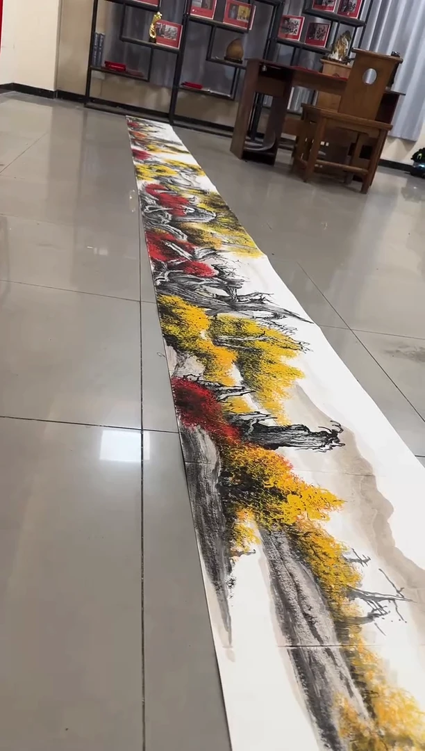 国画春****你杜明华-国画胡杨册页