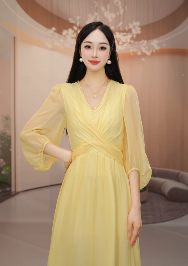 【沐沐家2】2025新款气质轻奢高级感v领显瘦时尚女 252025-2收腰