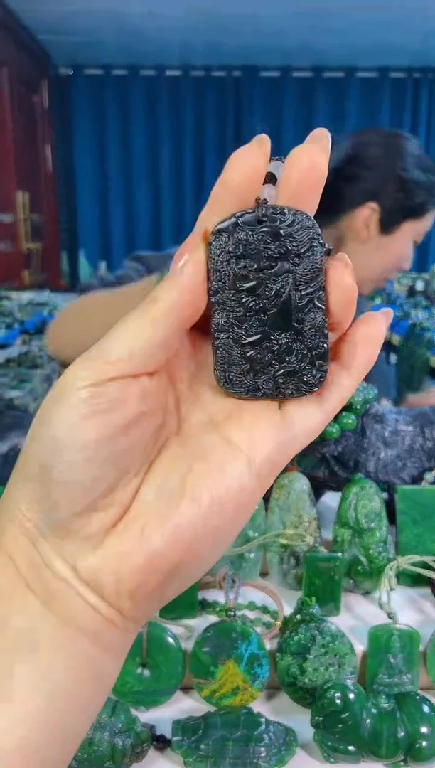 和田玉未镶嵌挂件1