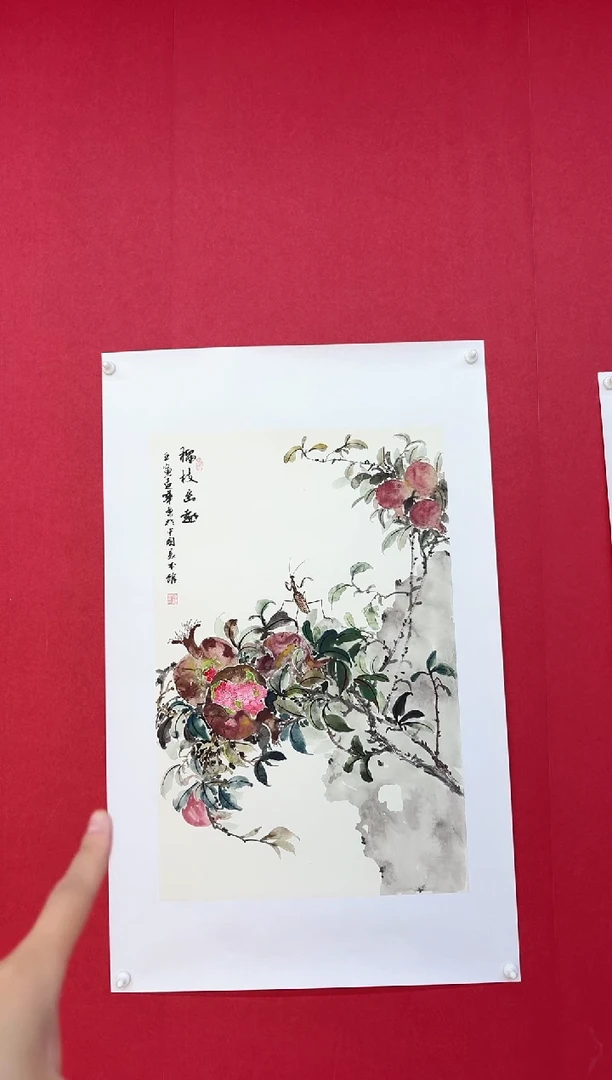 国画 经典国画宣纸手绘2.7平尺