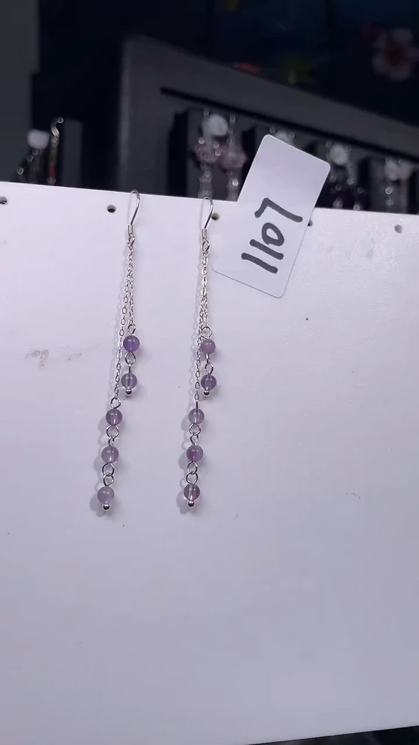 未镶嵌耳饰水晶喜欢拍