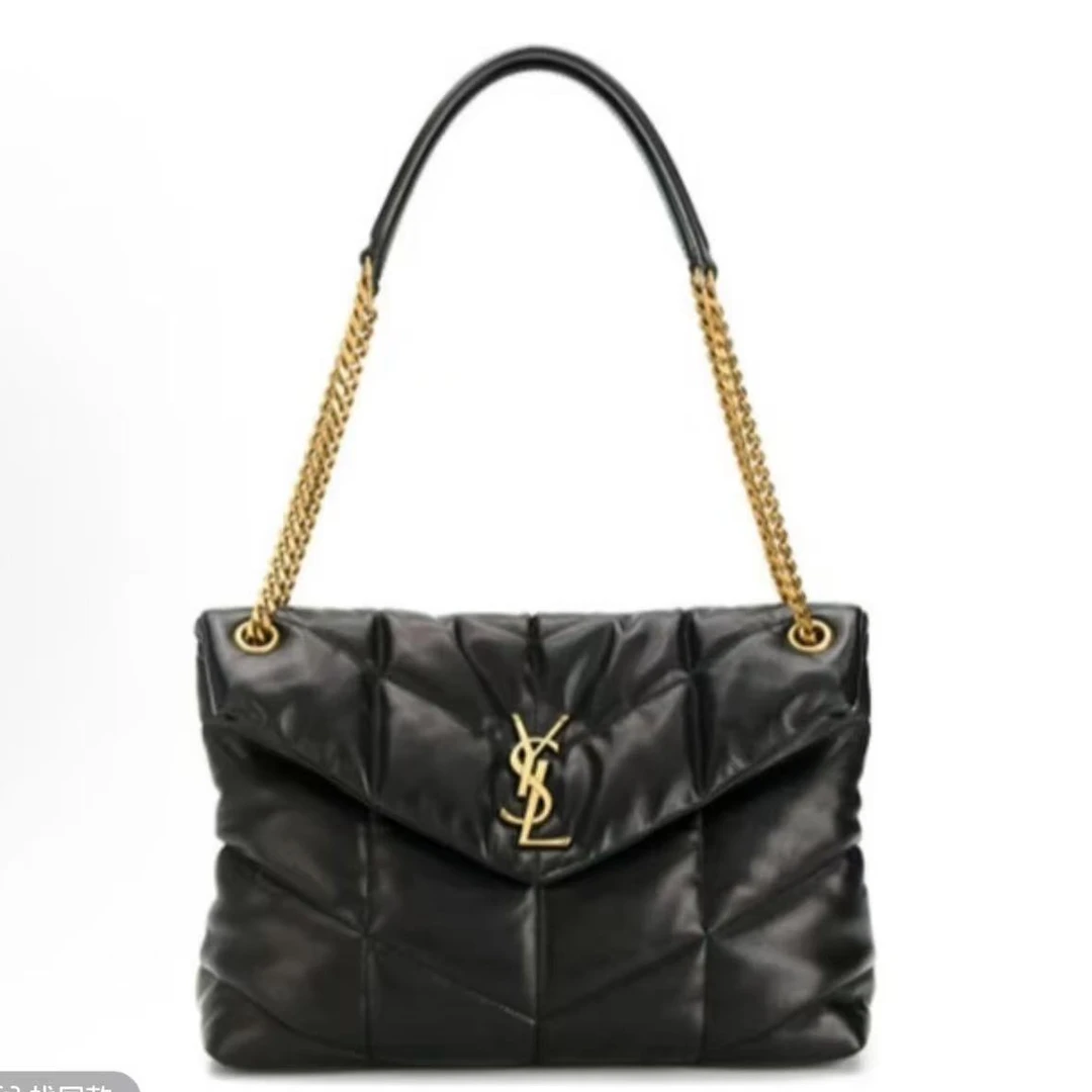 99新 YSL/圣罗兰 玺越奢品 YSL云朵中号黑金 CPFP1999