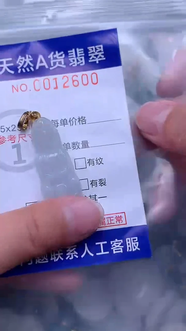 翡翠未镶嵌吊坠(不含链)1