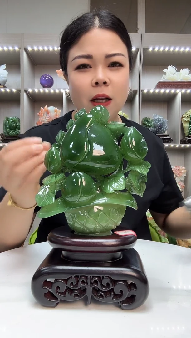 石材天然岫岩玉摆件