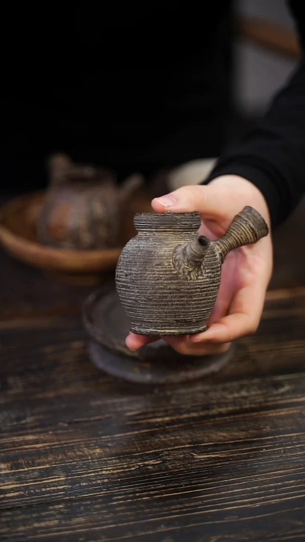 全手工制作 南蛮侧把壶