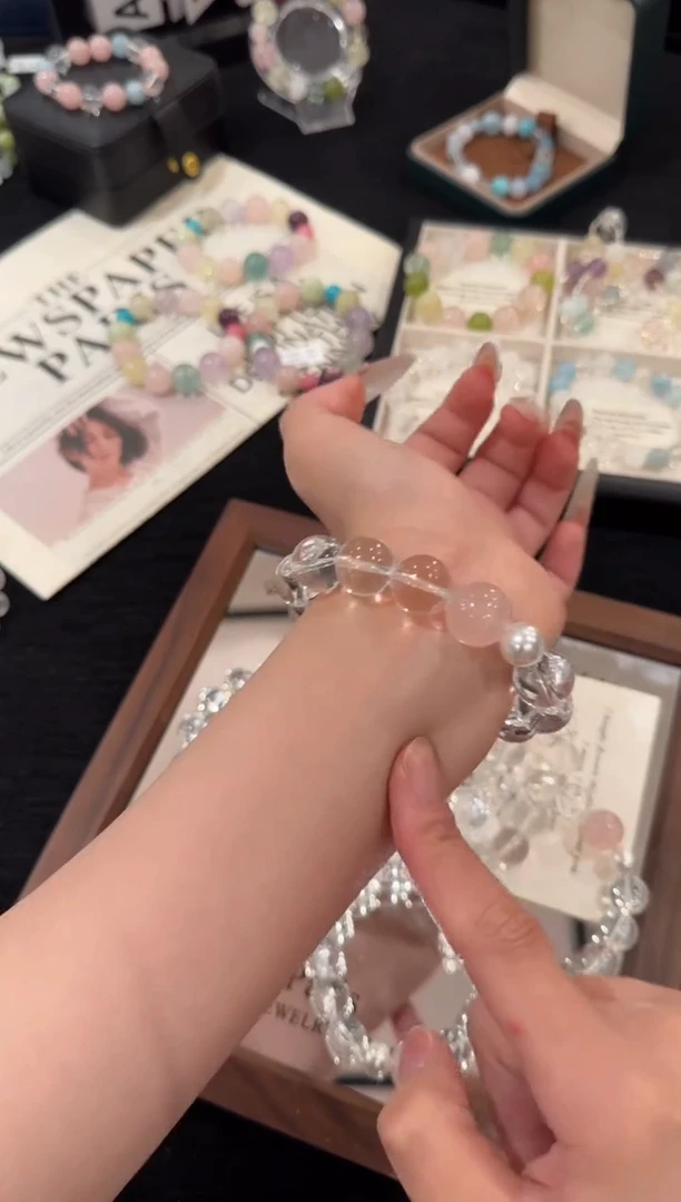 合金手链水晶白水晶x2346