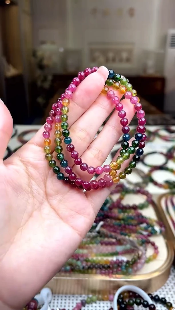 【闪购商品】碧玺/未镶嵌5mm+碧玺多圈多样性发货