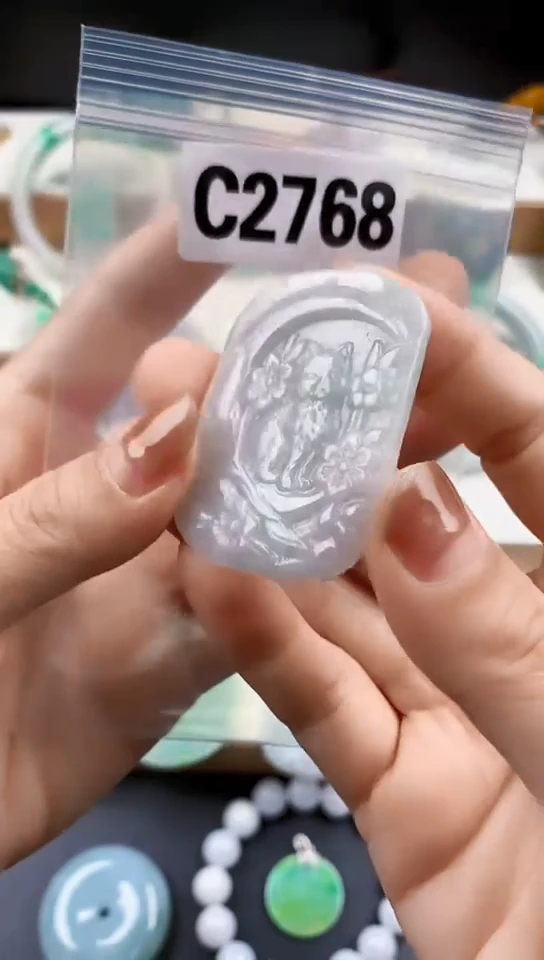颈饰未镶嵌翡翠天然翡翠吊坠挂件