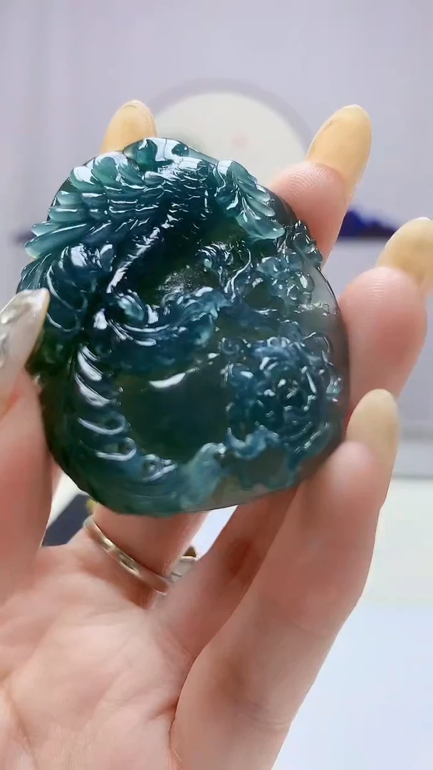 定制翡翠未镶嵌5145DD-毛货挂件125