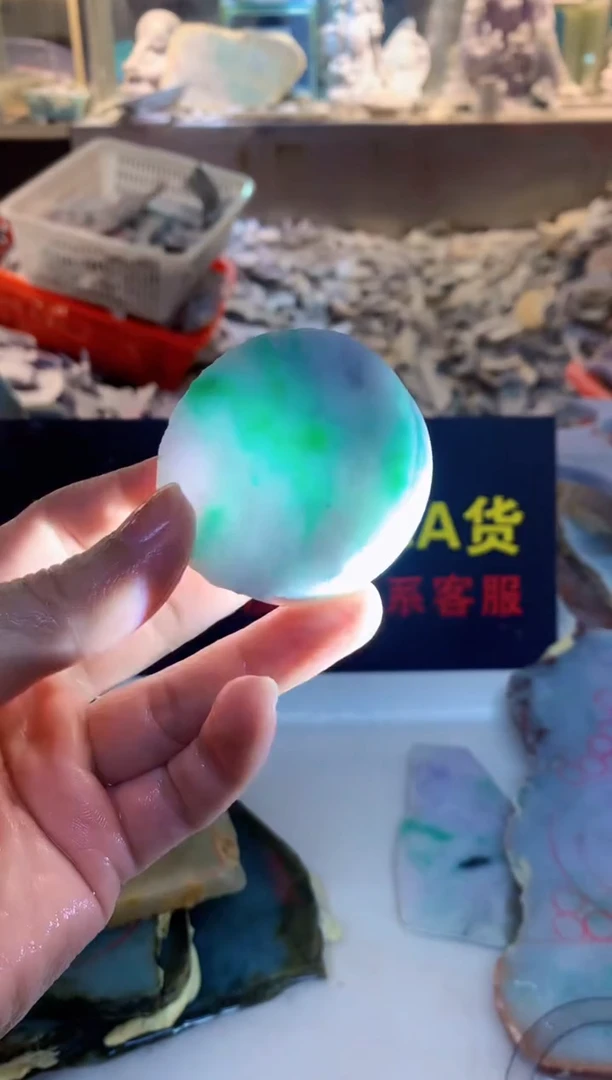 裸石翡翠0朗0翡翠珠宝815
