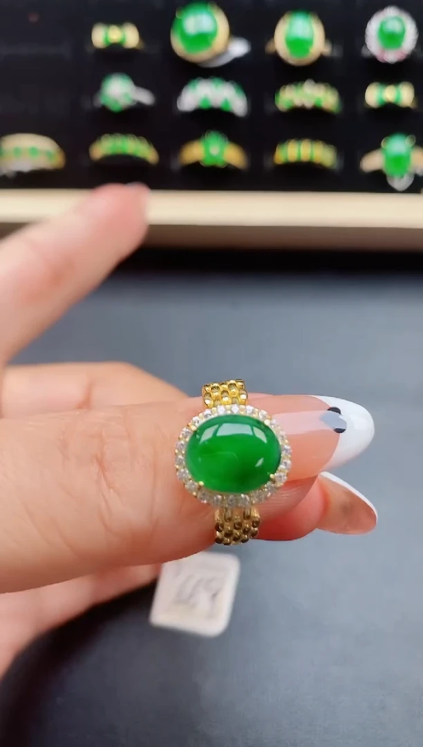 【闪购商品】翡翠戒指银S925镶嵌321321