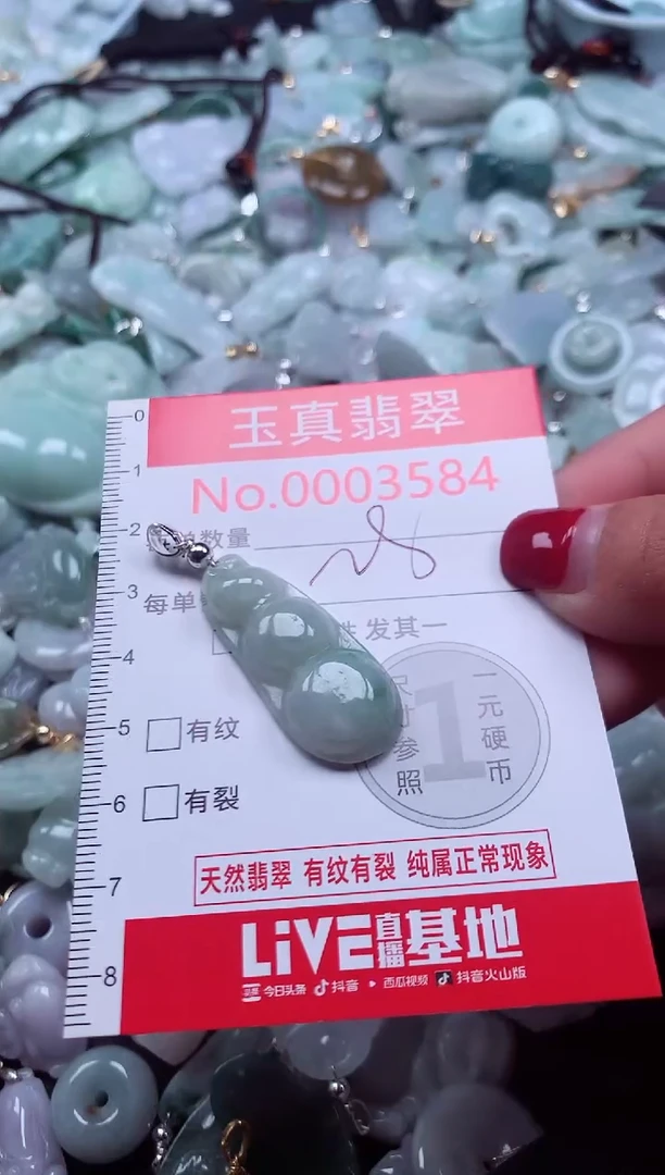 颈饰未镶嵌翡翠3584