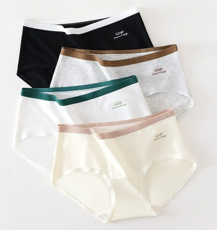 （6条装）少女士新款内裤全棉底裆马卡龙色系柔软舒适透气895