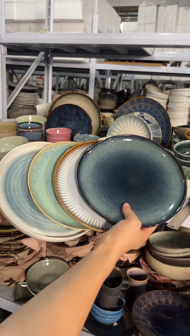 瓷片外贸尾货瑕疵满20包邮X4 小盘组合