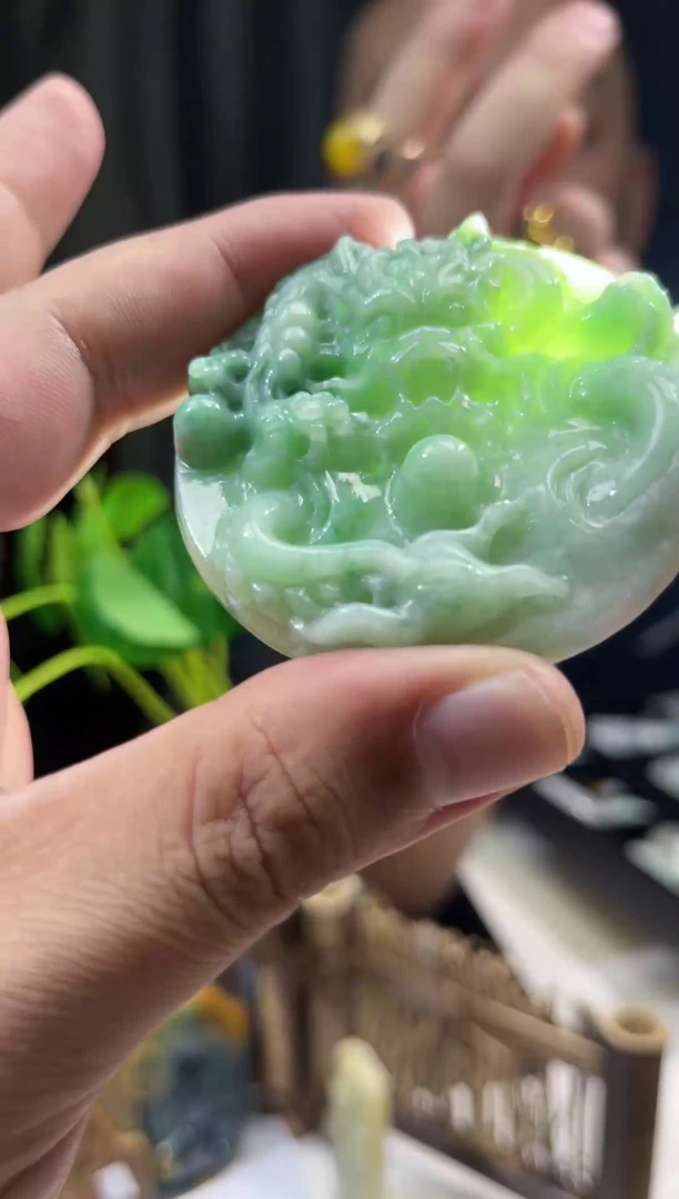 【闪购商品】翡翠颈饰未镶嵌天然缅甸A货翡翠（多样性发货）龙