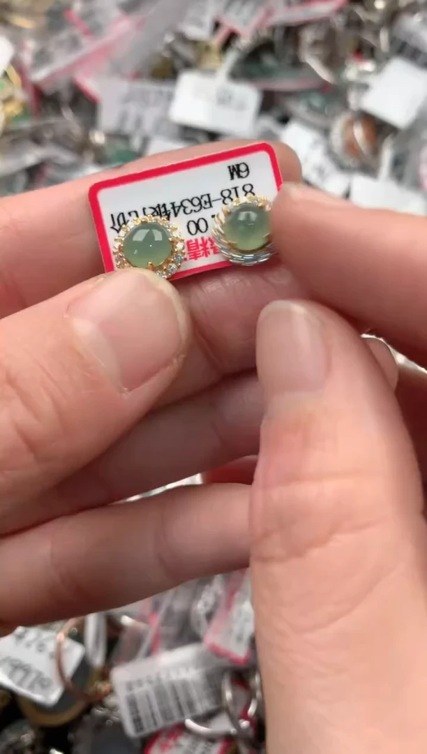 银S925镶嵌戒指翡翠999   6