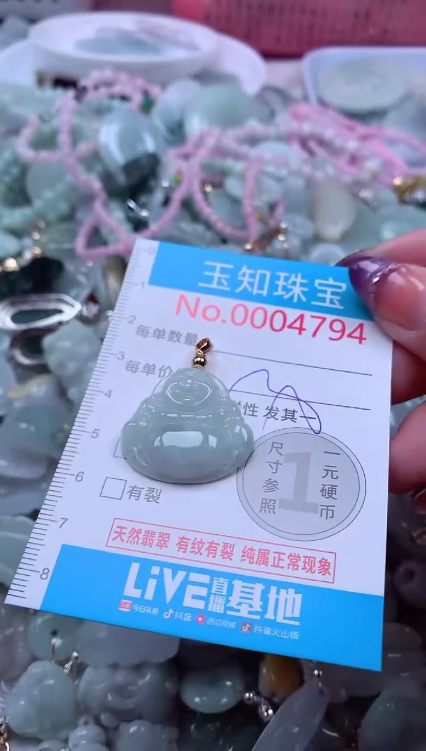 翡翠未镶嵌吊坠(不含链)4794