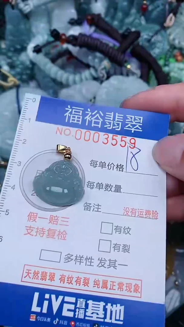 翡翠未镶嵌颈饰...0003559