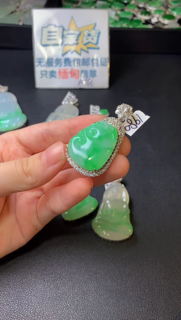 颈饰银S925镶嵌翡翠翡翠1