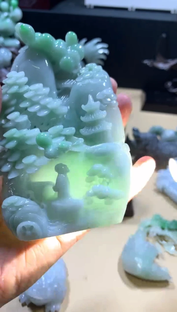 【闪购商品】翡翠摆件未镶嵌翡翠摆件