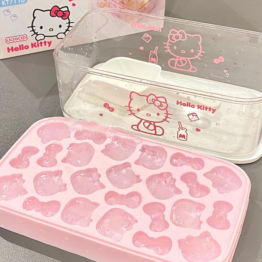 洛诺兔可爱卡通KT硅胶冰格模具冰块按压制冰家用DIY辅食冰块神器