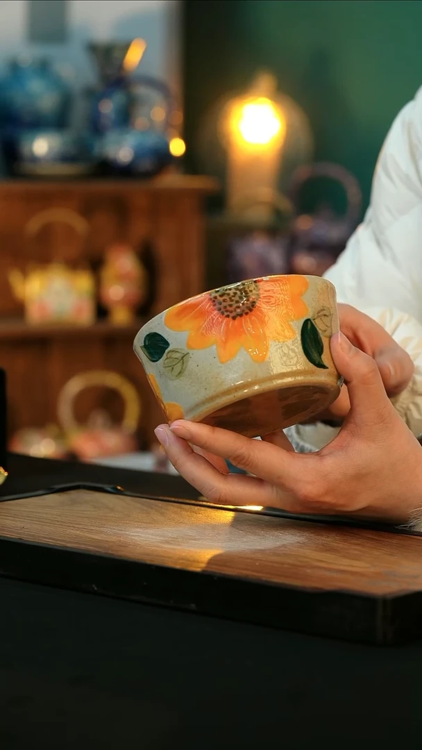 【闪购商品】杯手绘心瓷陶瓷浮力