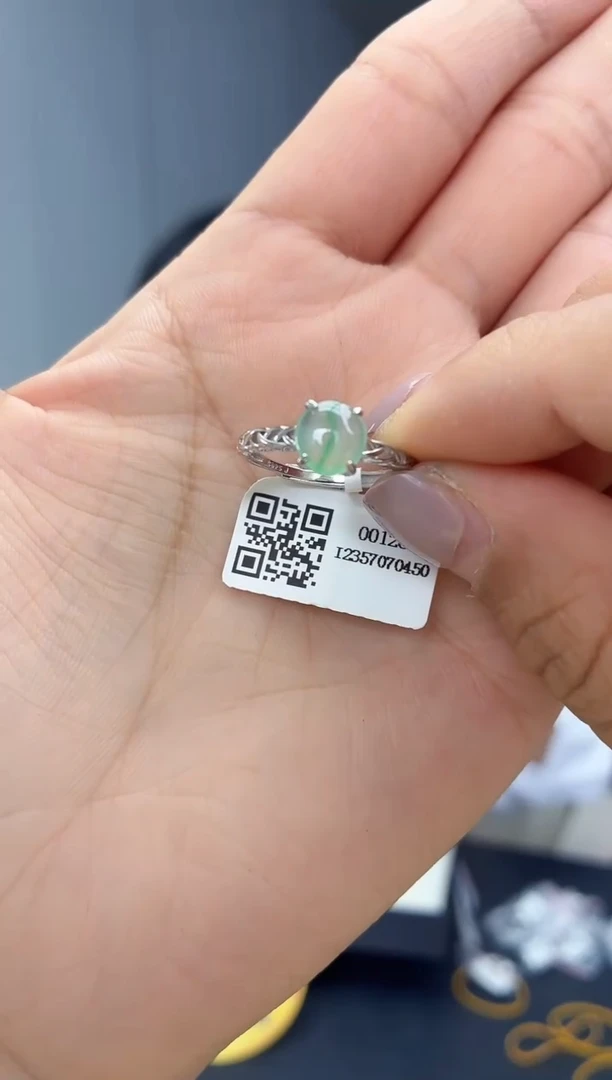 银S925镶嵌戒指翡翠111111111