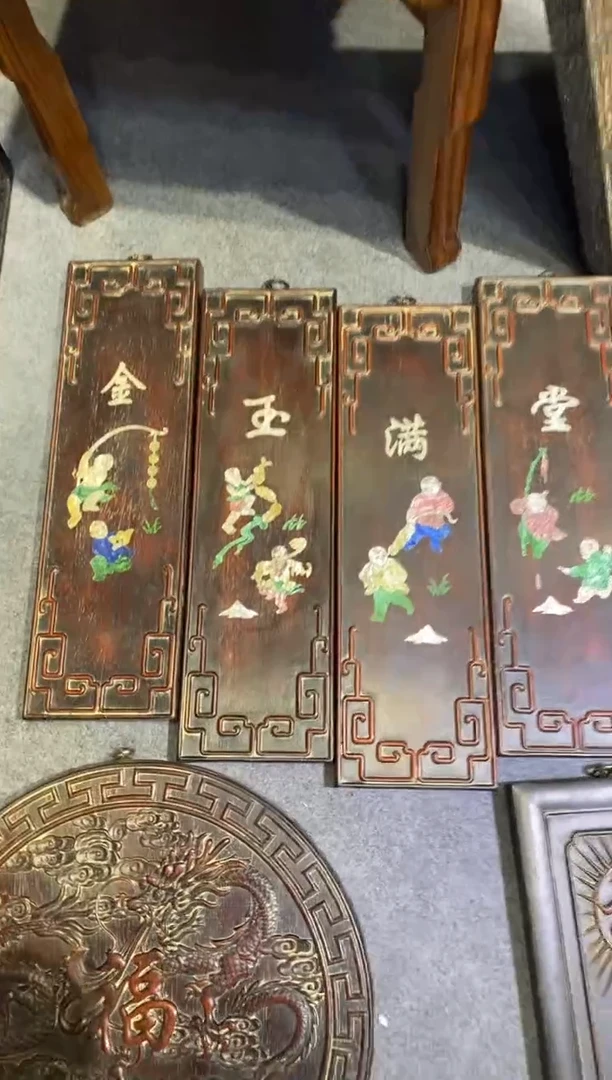 檀香紫檀（小叶紫檀）紫檀拆件雕刻板以直播间实物为准