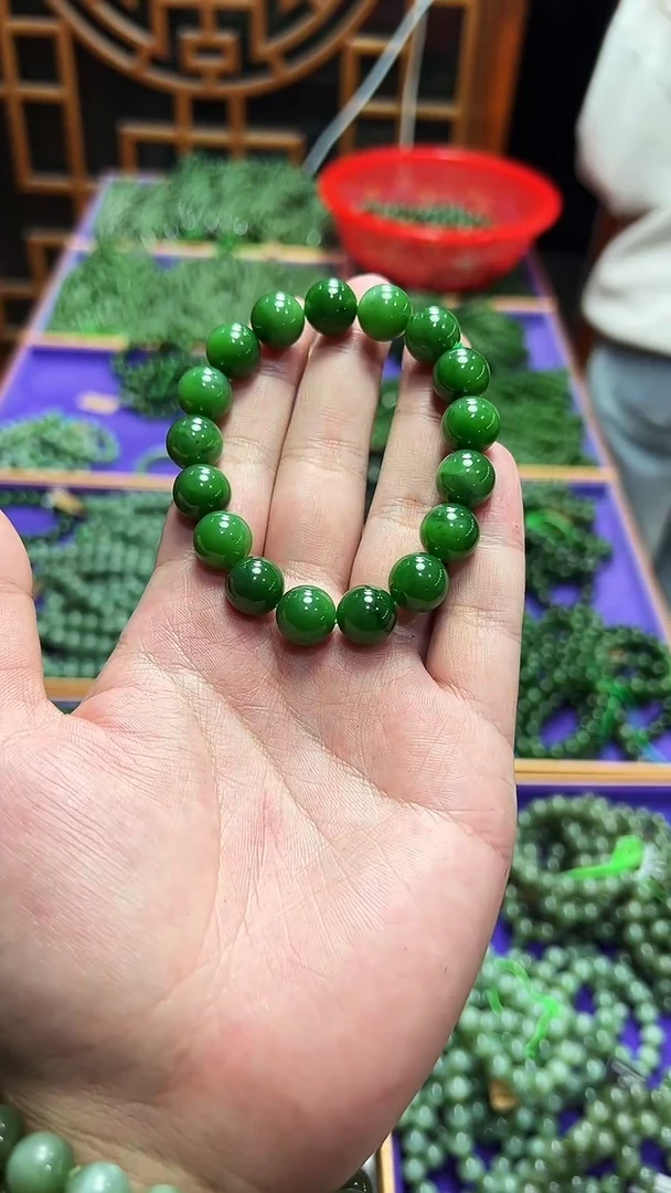 未镶嵌手串和田玉俄料手串卡12