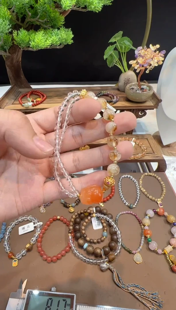 【闪购商品】水晶手串未镶嵌@@手饰