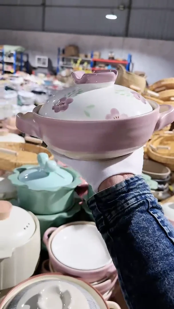 【闪购商品】瓷片小号砂锅微瑕 凑满20元包邮