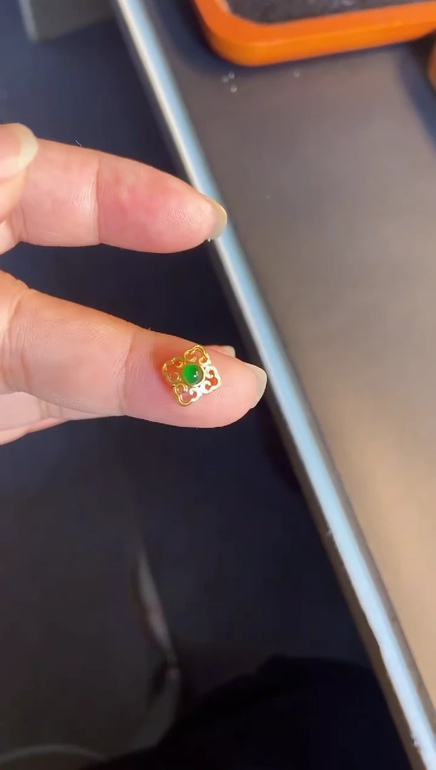 吊坠(不含链)银S925镶嵌翡翠1
