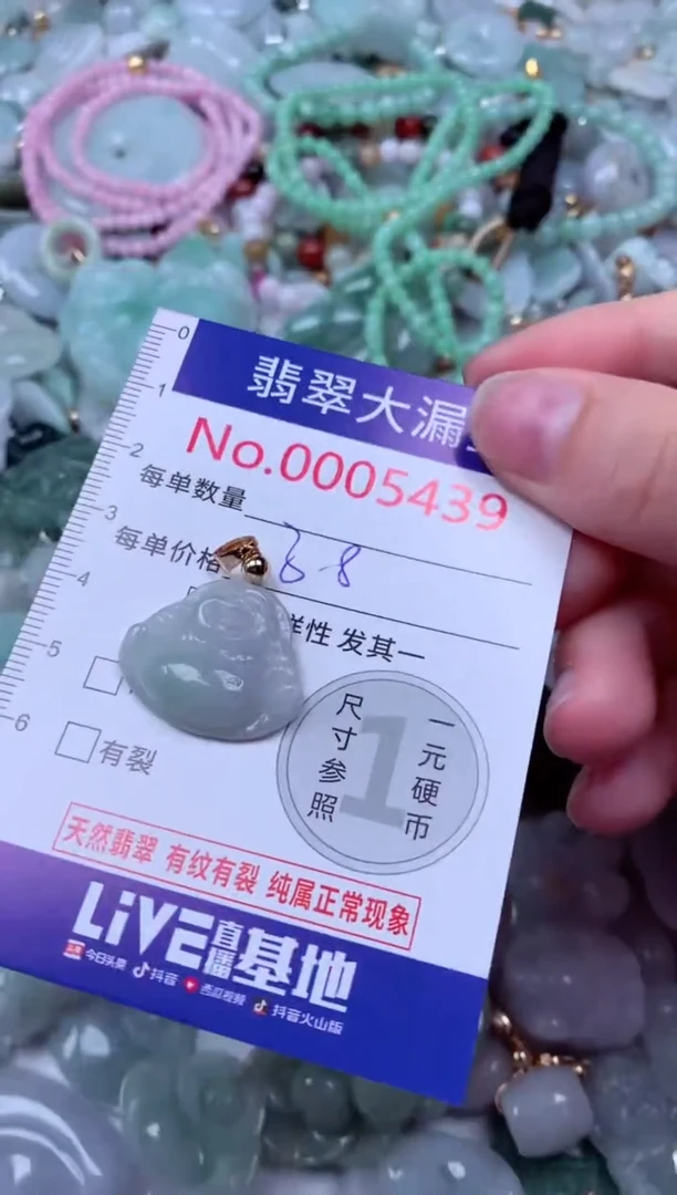 吊坠(不含链)未镶嵌翡翠5439
