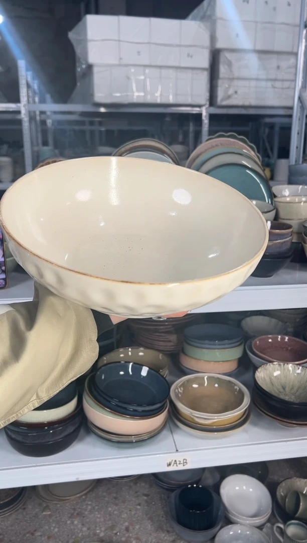 陶瓷外贸尾货瑕疵满20包邮X 大汤碗