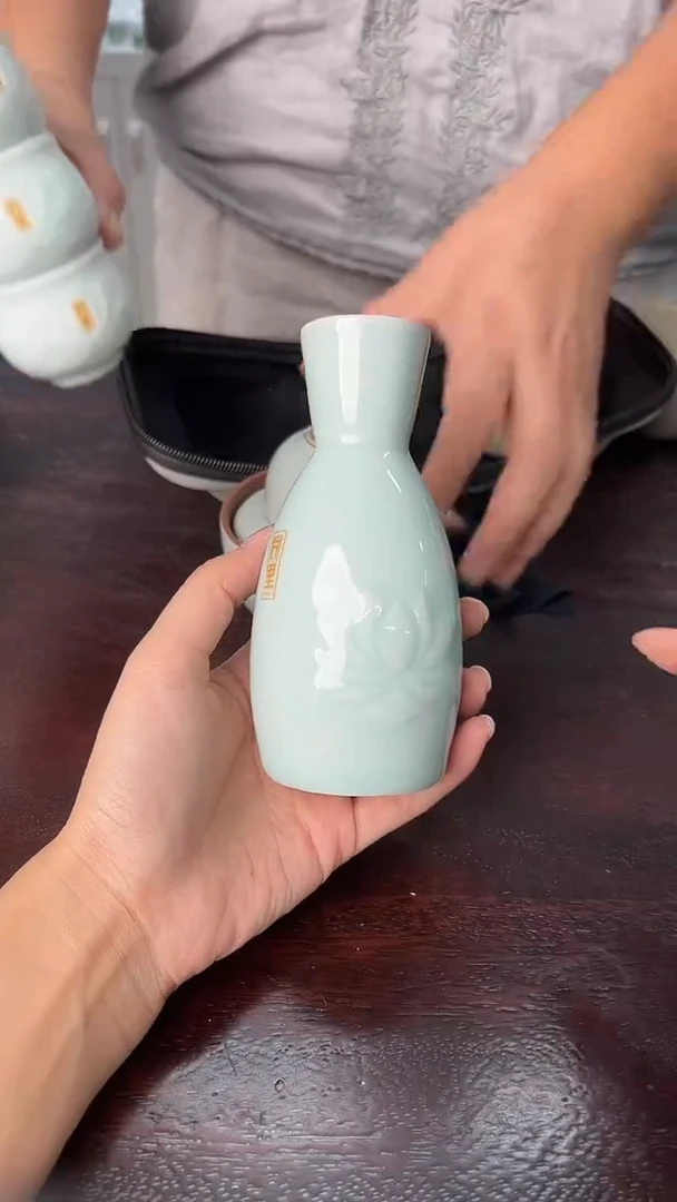 龙泉云间青瓷小米茶器