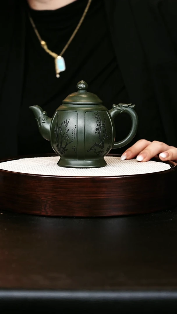 茶壶紫砂宫灯绿泥