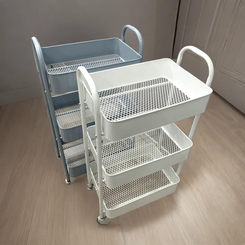 卧室多层小推车储物架可移动多层客厅家用收纳架浴室厨房置物架