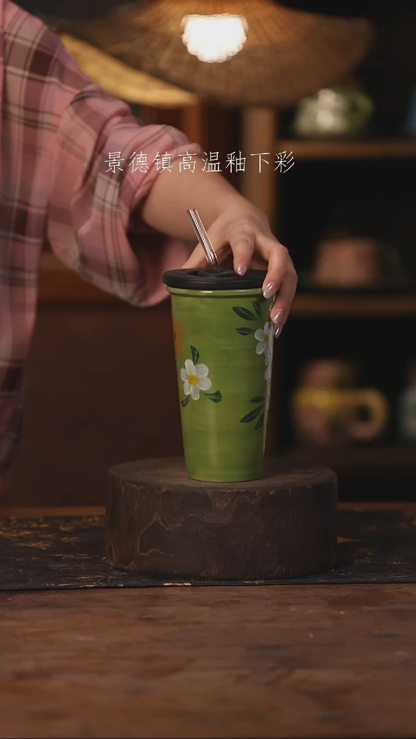 陶瓷景德镇高温釉下手绘陶瓷107