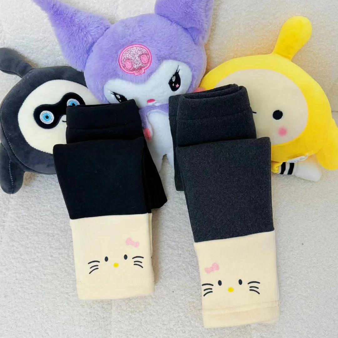 l2311加绒女童打底裤秋冬款2024新款宝宝洋气冬季儿童装一体绒