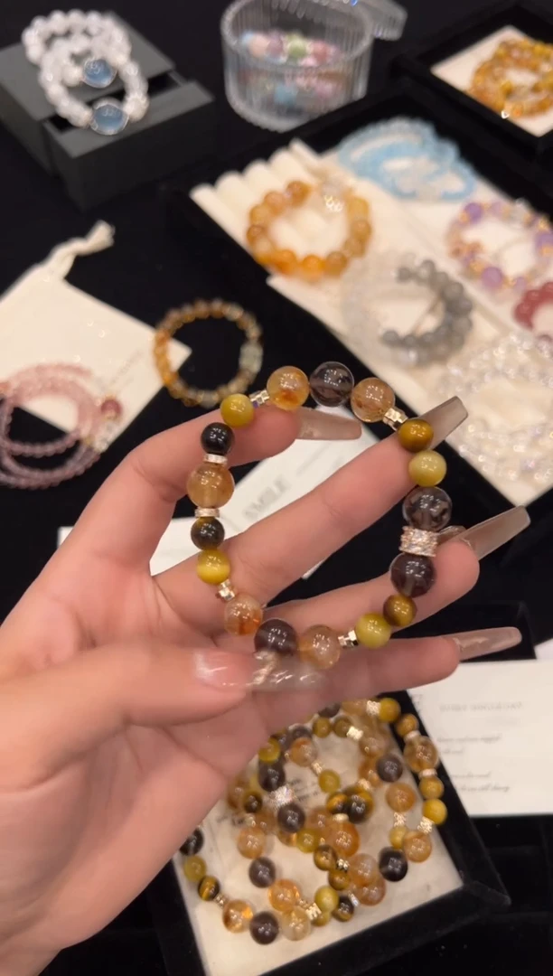 【闪购商品】水晶手链合金金虎眼手链x552