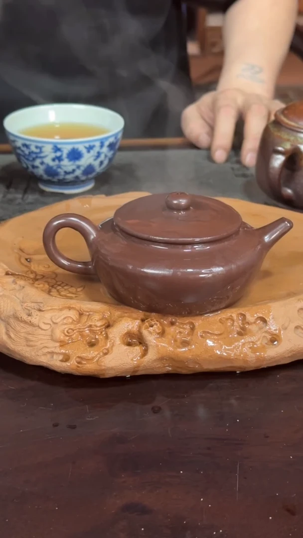 【闪购商品】紫砂全手工紫泥商扁