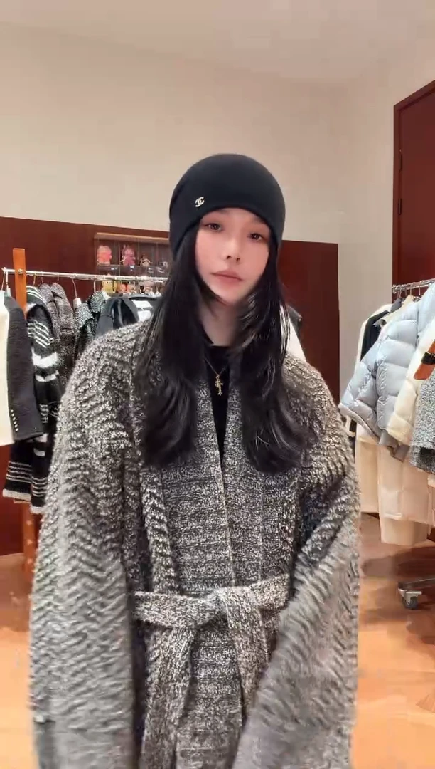 图片款毛衣长款外套 均码