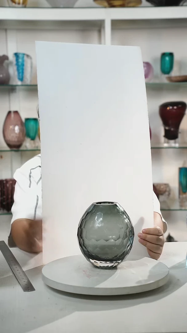 17高轻奢琉璃花器福利正常手工痕迹