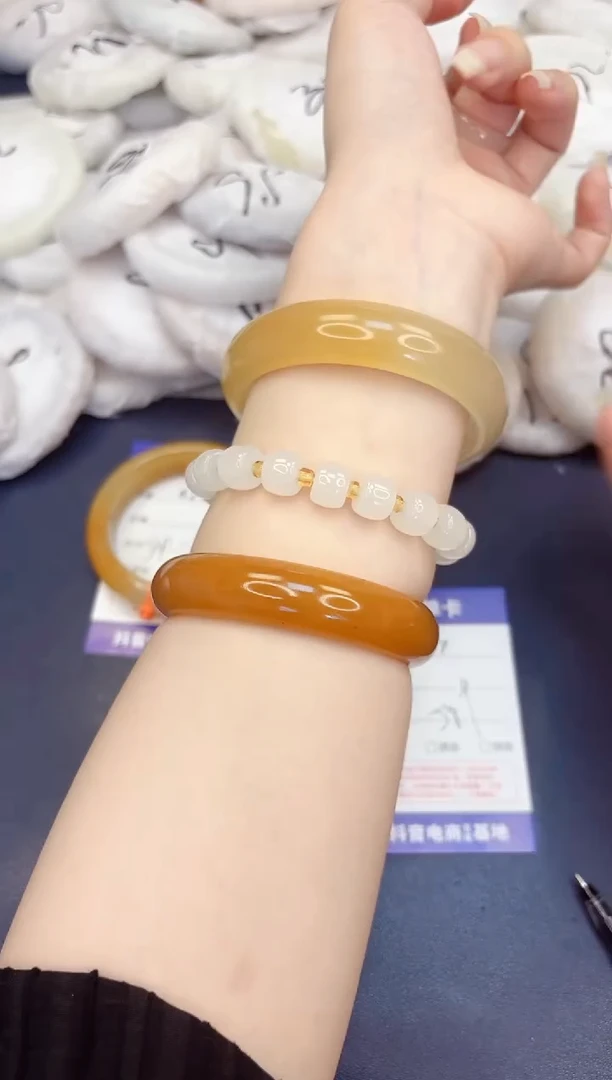 石英质玉手镯未镶嵌427-财气镯-圈口58