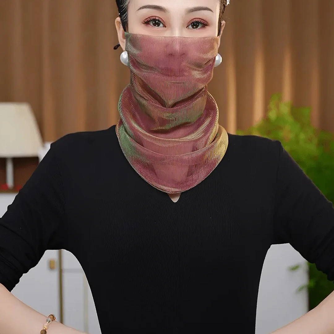 星檬丝巾女款爆款2025新款夏季防晒面纱户外遮脸遮阳面罩女士