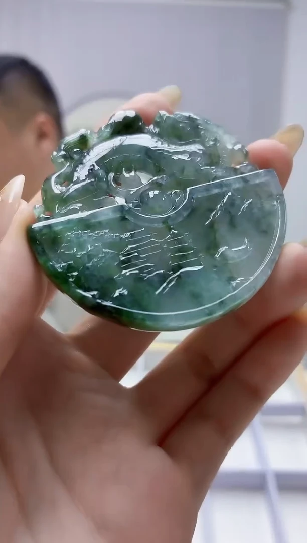 未镶嵌定制翡翠4898jw-毛货挂件154