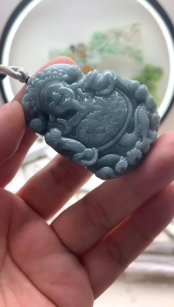 颈饰未镶嵌翡翠财神