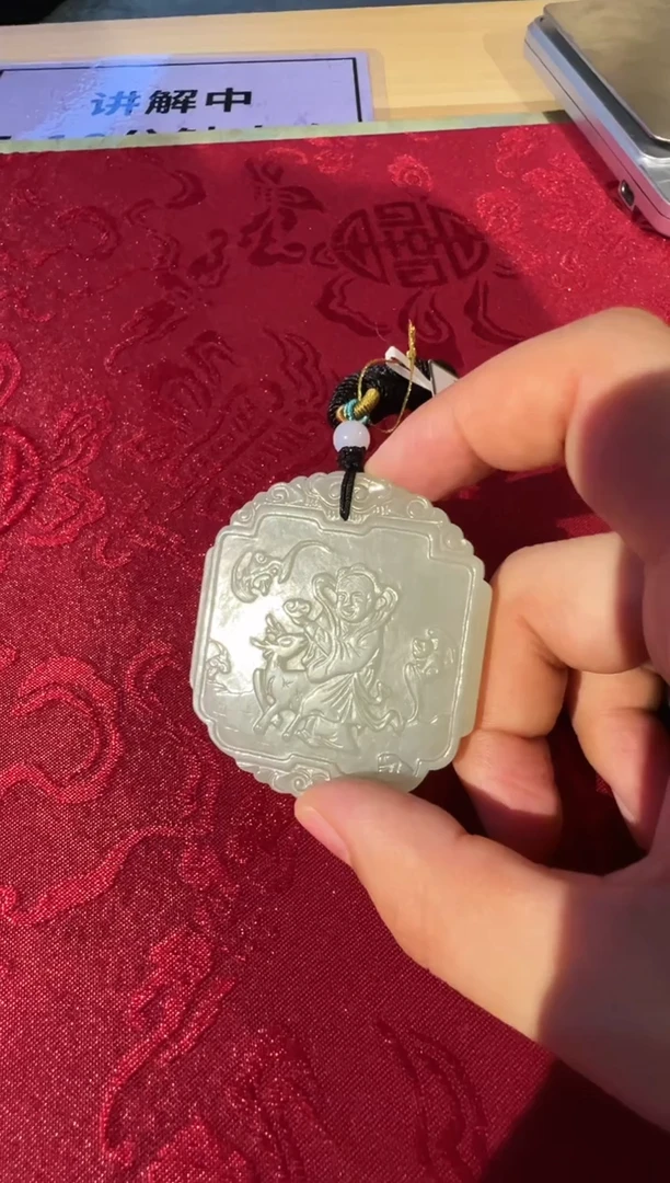 【闪购商品】和田玉挂件未镶嵌09仙女骑鹿