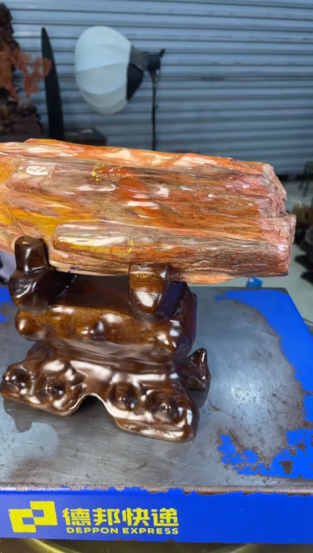 未镶嵌摆件硅化玉16